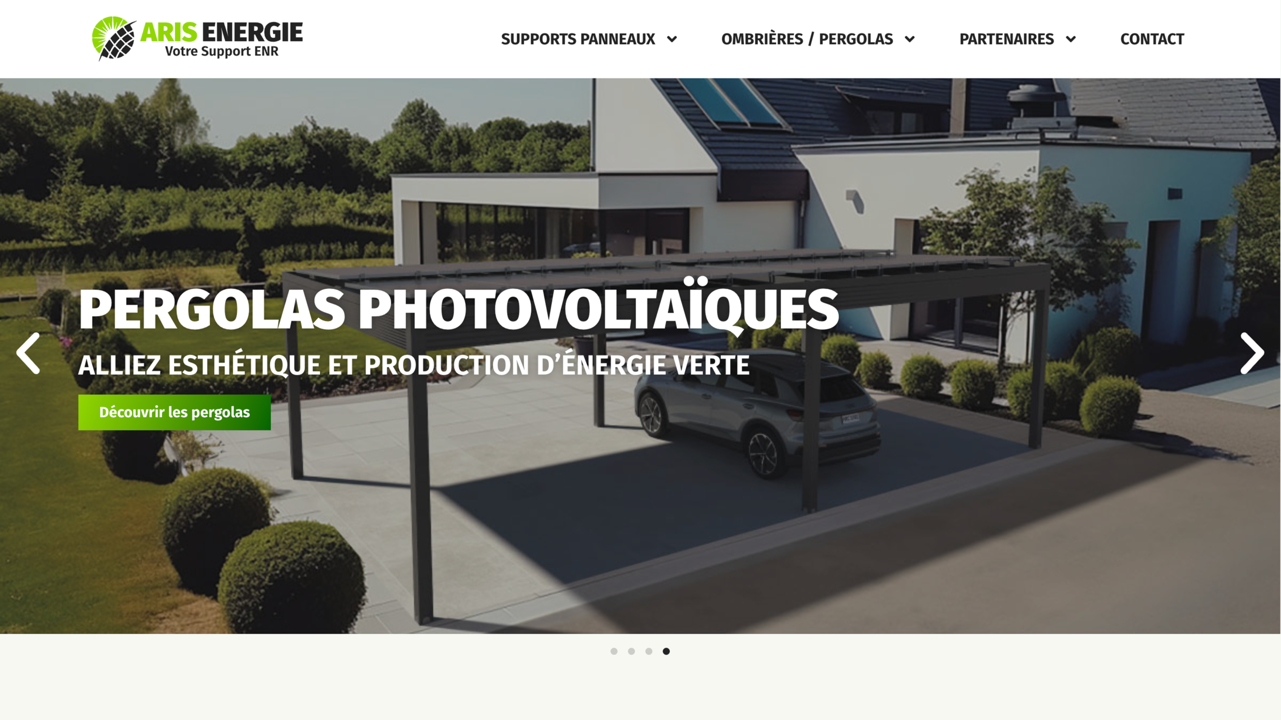 Aris Energie Slider Hero Section
